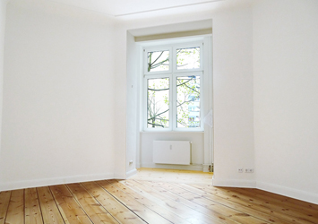 Typischer Altbau: Jugendstilelemente und Erker
